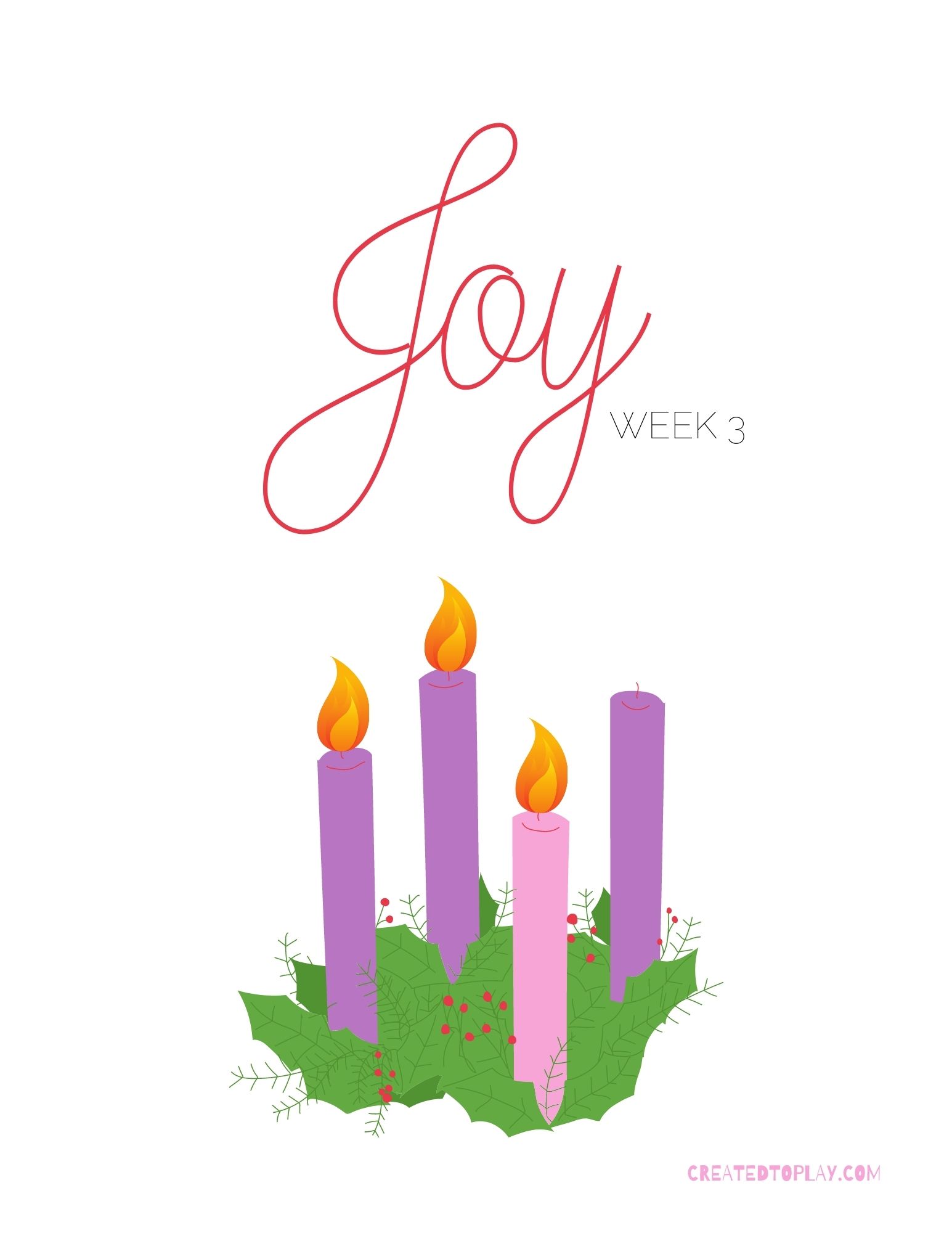 Advent Wreath Poster Pack – Created to Play Shop